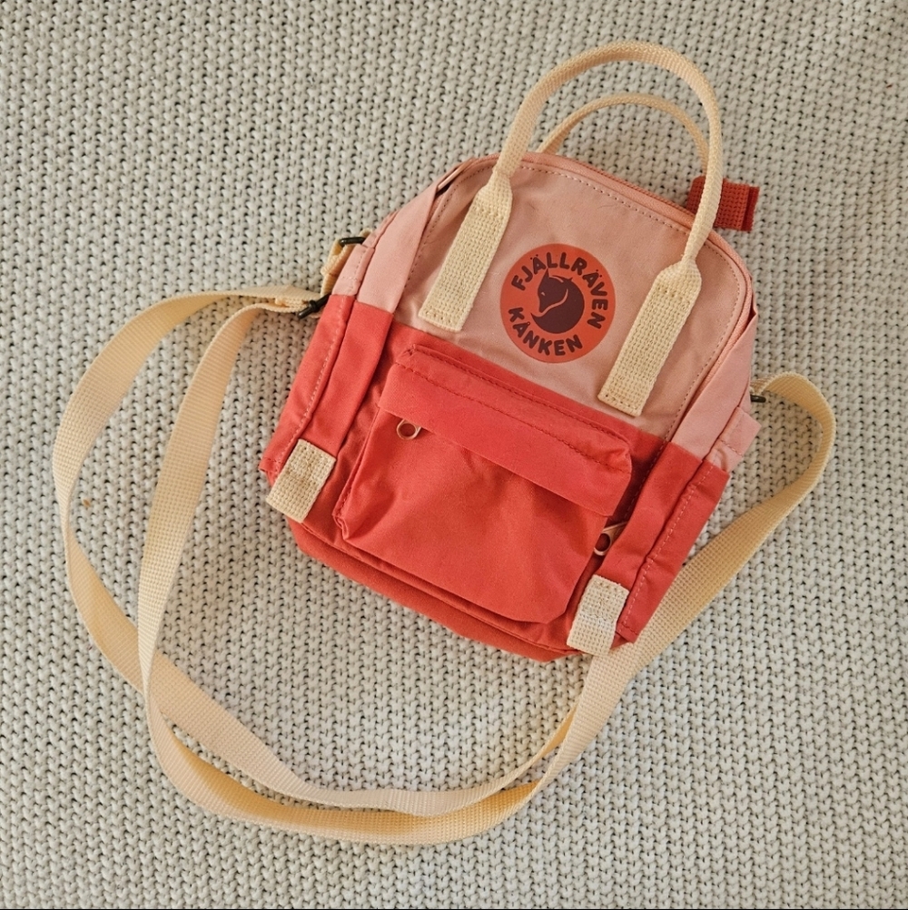 Fjallraven Crossbody Bag in Red and Pink